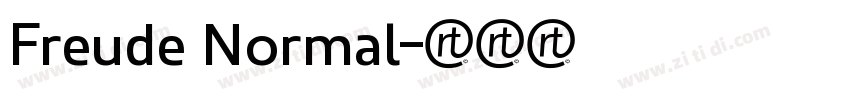 Freude Normal字体转换
